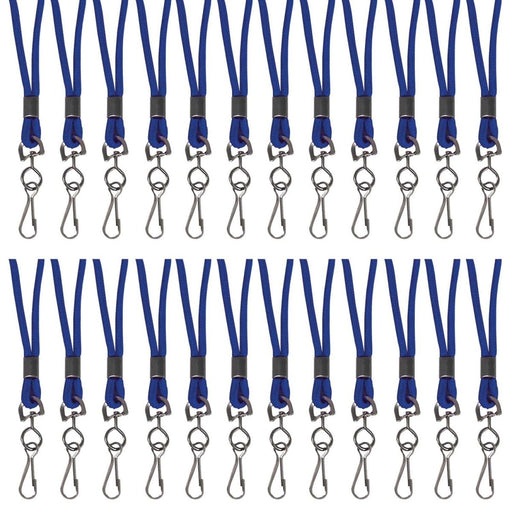 Standard Lanyard, Blue, Swivel Hook, Pack of 24 - Kidsplace.store