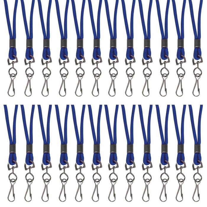 Standard Lanyard, Blue, Swivel Hook, Pack of 24 - Kidsplace.store