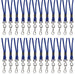 Standard Lanyard, Blue, Swivel Hook, Pack of 24 - Kidsplace.store