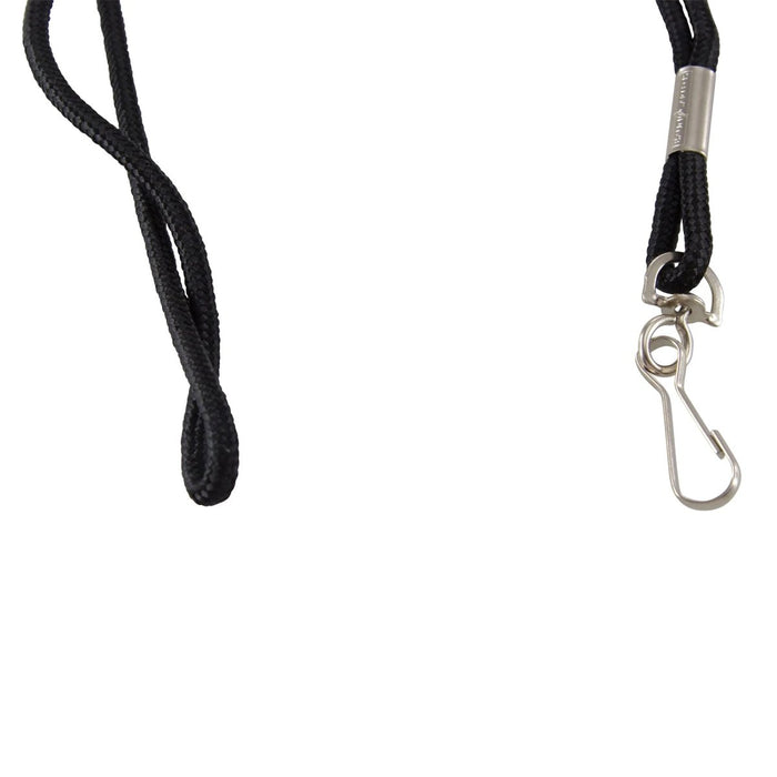 Standard Lanyard Hook Rope Style, Black, Pack of 24 - Kidsplace.store