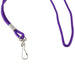 Standard Lanyard Hook Rope Style, Purple, Pack of 24 - Kidsplace.store