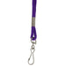 Standard Lanyard Hook Rope Style, Purple, Pack of 24 - Kidsplace.store