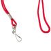 Standard Lanyard Hook Rope Style, Red, Pack of 24 - Kidsplace.store