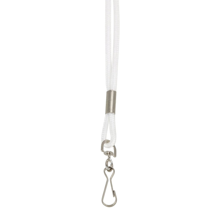 Standard Lanyard Hook Rope Style, White, Pack of 24 - Kidsplace.store