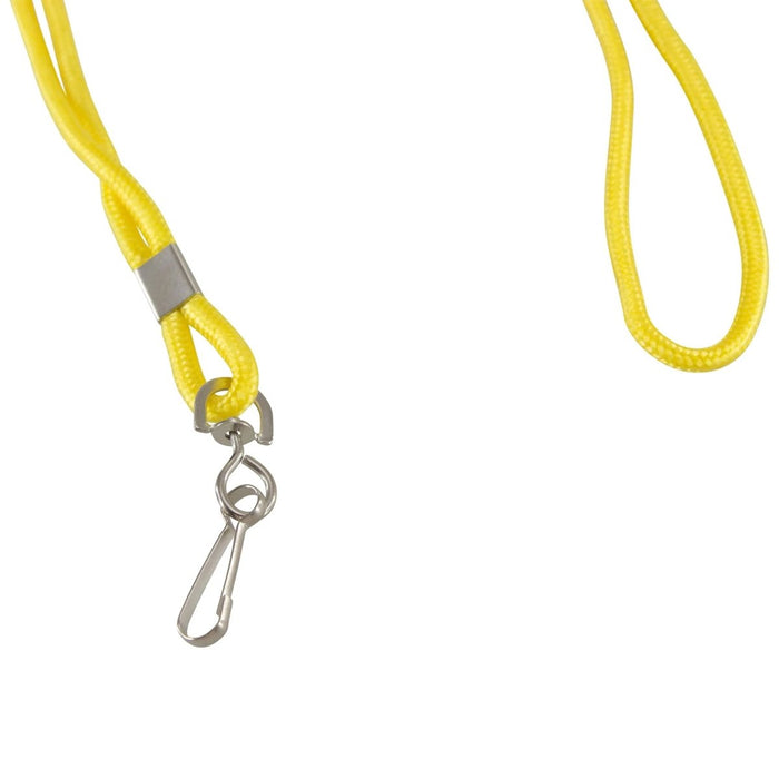 Standard Lanyard Hook Rope Style, Yellow, Pack of 24 - Kidsplace.store