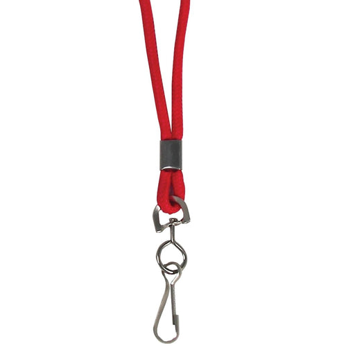 Standard Lanyard, Red, Swivel Hook, Pack of 24 - Kidsplace.store