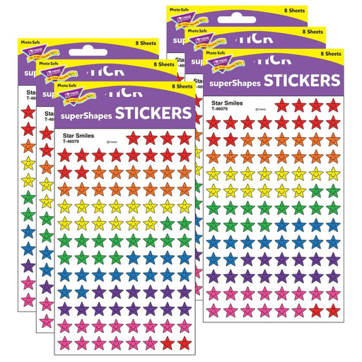 Star Smiles superShapes Stickers, 800 Per Pack, 6 Packs - Kidsplace.store