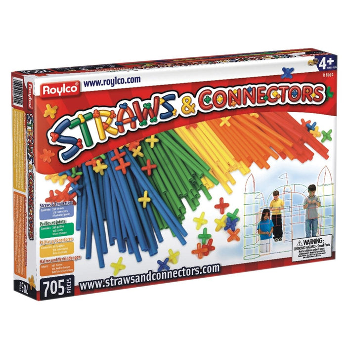 Straws & Connectors Set, 705 Pieces - Kidsplace.store