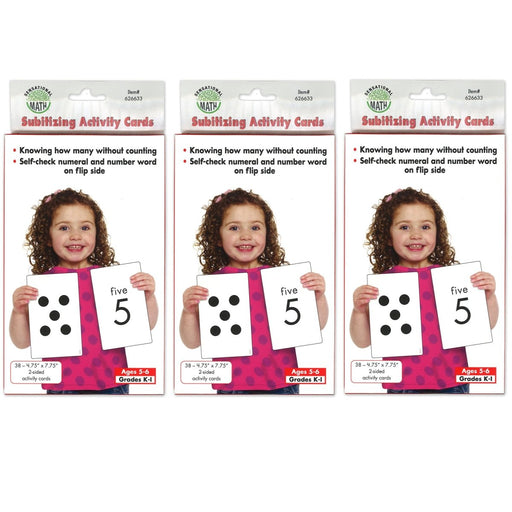 Subitizing Activity Cards, 38 Per Pack, 3 Packs - Kidsplace.store