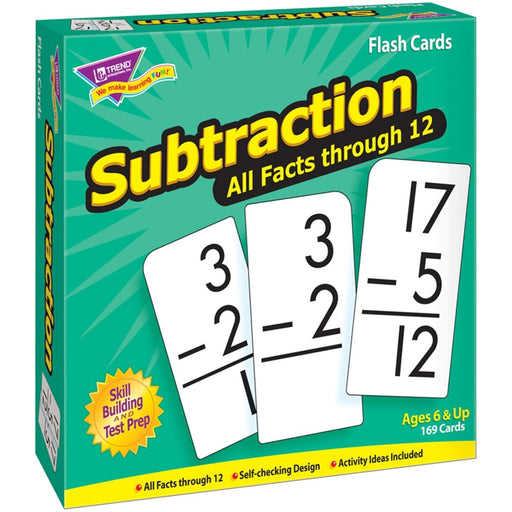 Subtraction 0 - 12 All Facts Skill Drill Flash Cards - Kidsplace.store