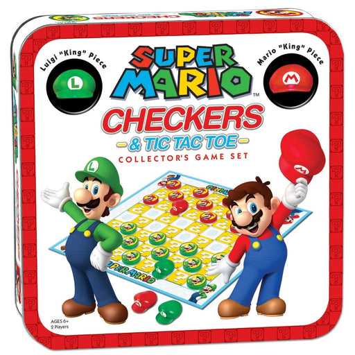 Super Mario™ Checkers & Tic Tac Toe Collector's Game Set - Kidsplace.store