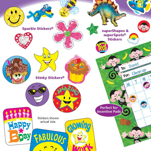 Super Stars & Smiles Sticker Pad, 738 Stickers Per Pad, 6 Pads - Kidsplace.store