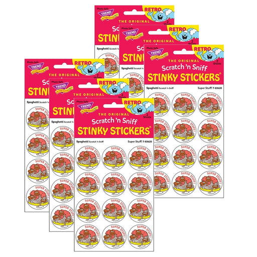 Super Stuff!/Spaghetti Scented Stickers, 24 Per Pack, 6 Packs - Kidsplace.store