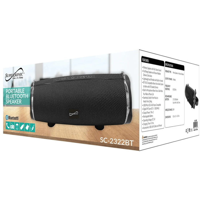 Supersonic Portable Bluetooth Wireless Speaker - Kidsplace.store