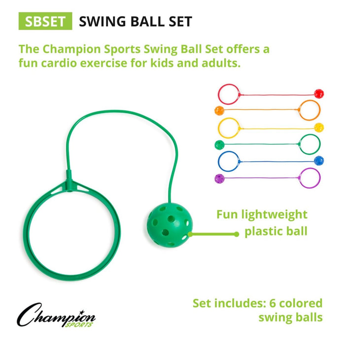 Swing Ball Set, Set of 6 - Kidsplace.store