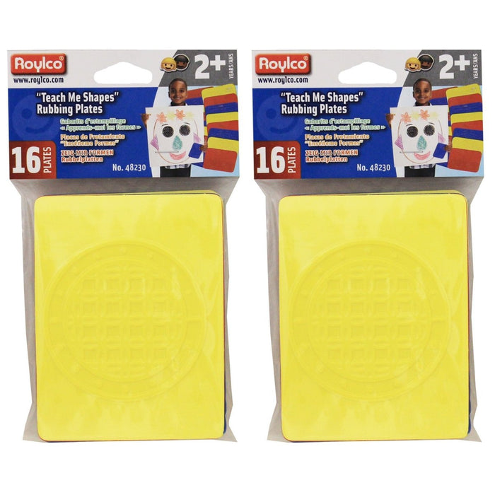 Teach Me Shapes: Rubbing Plate Shapes, 16 Per Pack, 2 Packs - Kidsplace.store