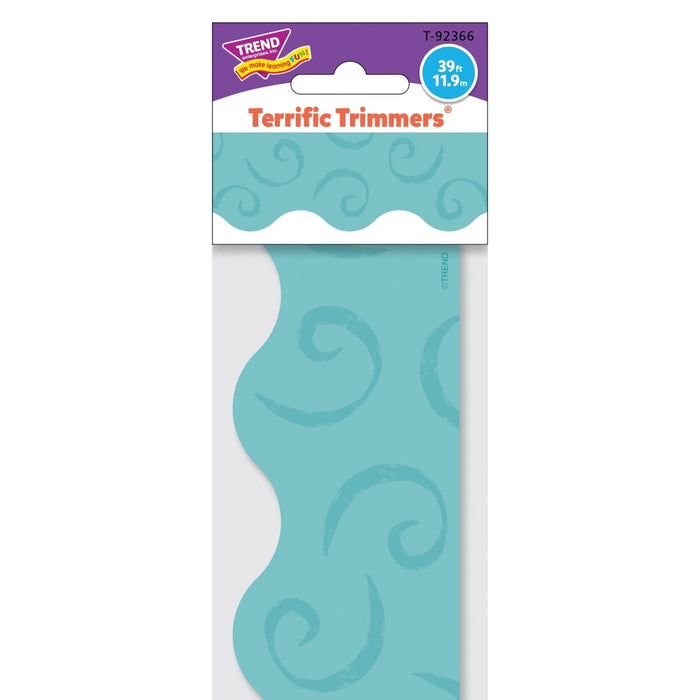 Teal Swirls Terrific Trimmers®, 39 Feet Per Pack, 6 Packs - Kidsplace.store