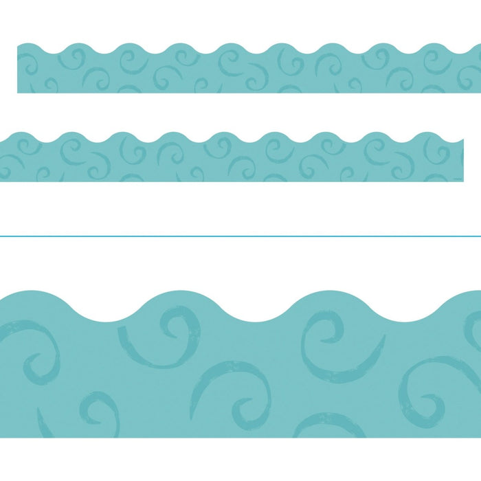 Teal Swirls Terrific Trimmers®, 39 Feet Per Pack, 6 Packs - Kidsplace.store