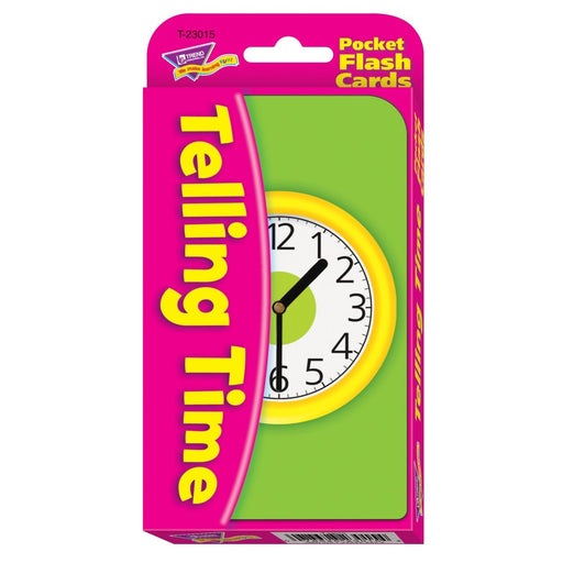 Telling Time Pocket Flash Cards, 6 Packs - Kidsplace.store