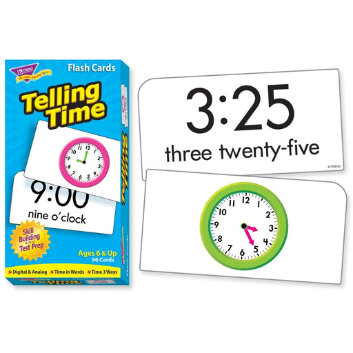 Telling Time Skill Drill Flash Cards, 3 Packs - Kidsplace.store