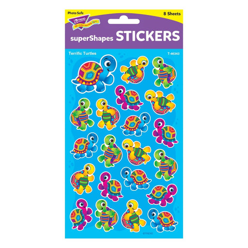 Terrific Turtles superShapes Stickers - Large, 168 Per Pack, 6 Packs - Kidsplace.store