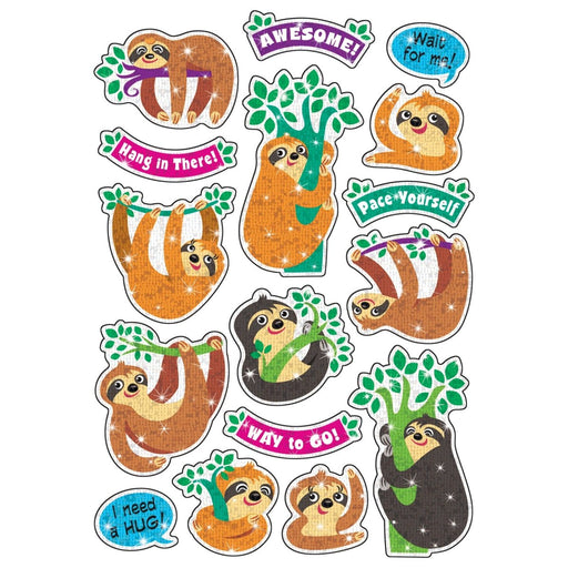 Thoughtful Sloths Sparkle Stickers®, 32 Per Pack, 6 Packs - Kidsplace.store