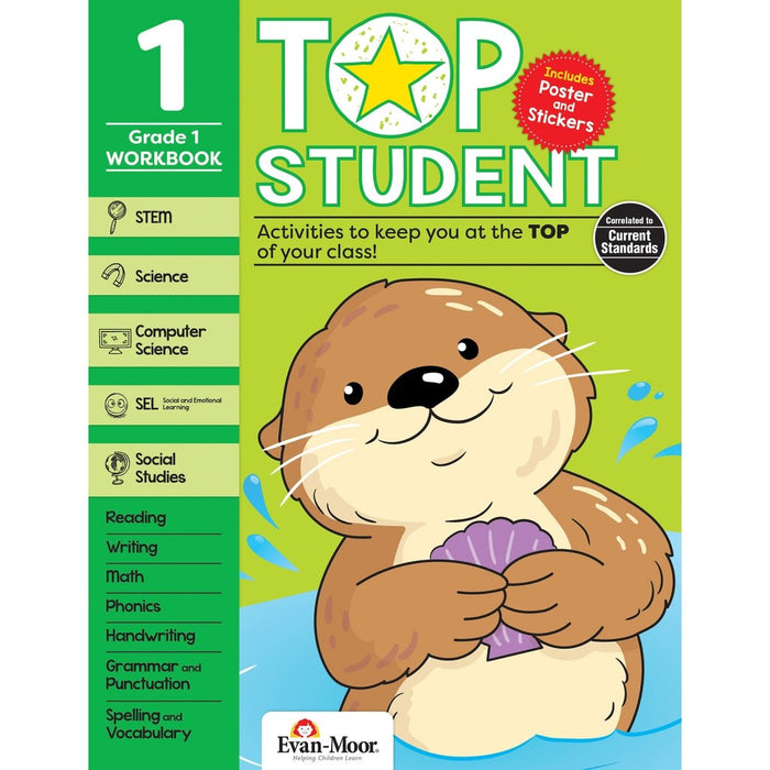 Top Student Activity Book, Grade 1 - Kidsplace.store