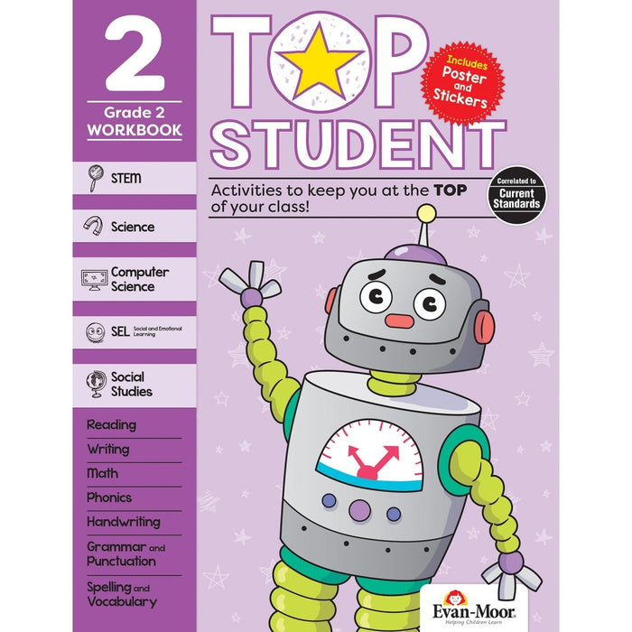 Top Student Activity Book, Grade 2 - Kidsplace.store