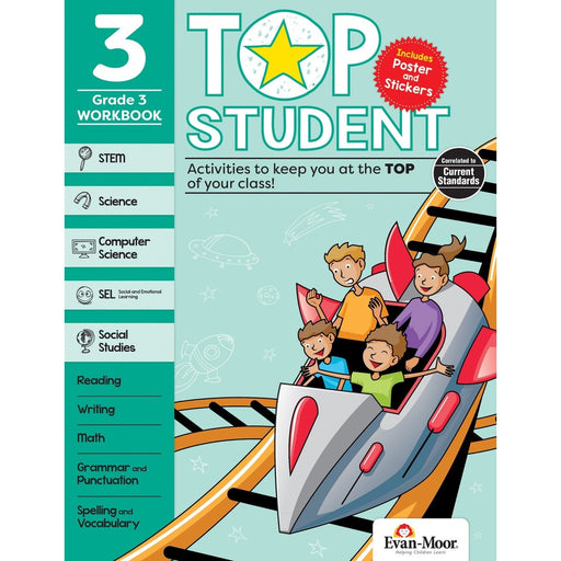 Top Student Activity Book, Grade 3 - Kidsplace.store