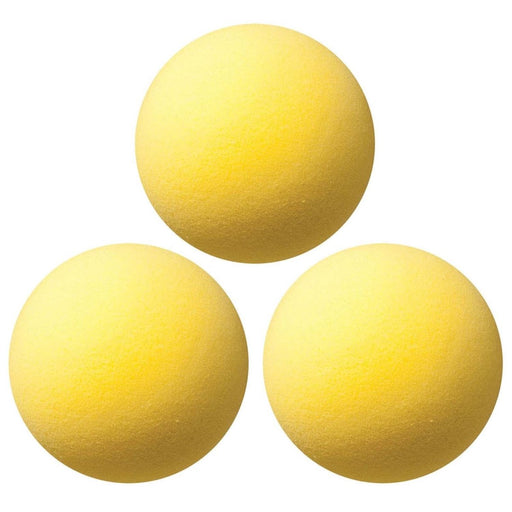 Uncoated Regular Density Foam Ball, 7", Yellow, Pack of 3 - Kidsplace.store