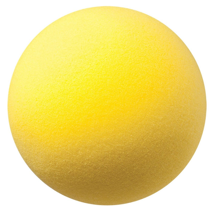 Uncoated Regular Density Foam Ball, 8 - 1/2", Yellow, Pack of 2 - Kidsplace.store