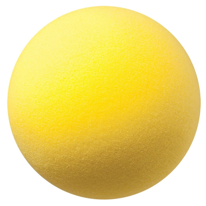 Uncoated Regular Density Foam Ball, 8 - 1/2", Yellow - Kidsplace.store