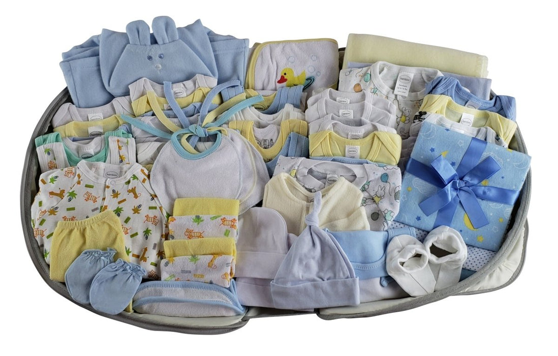 Unisex 62 Pc Baby Clothing Starter Set With Diaper Bag 808-unisex-62-pieces - Kidsplace.store