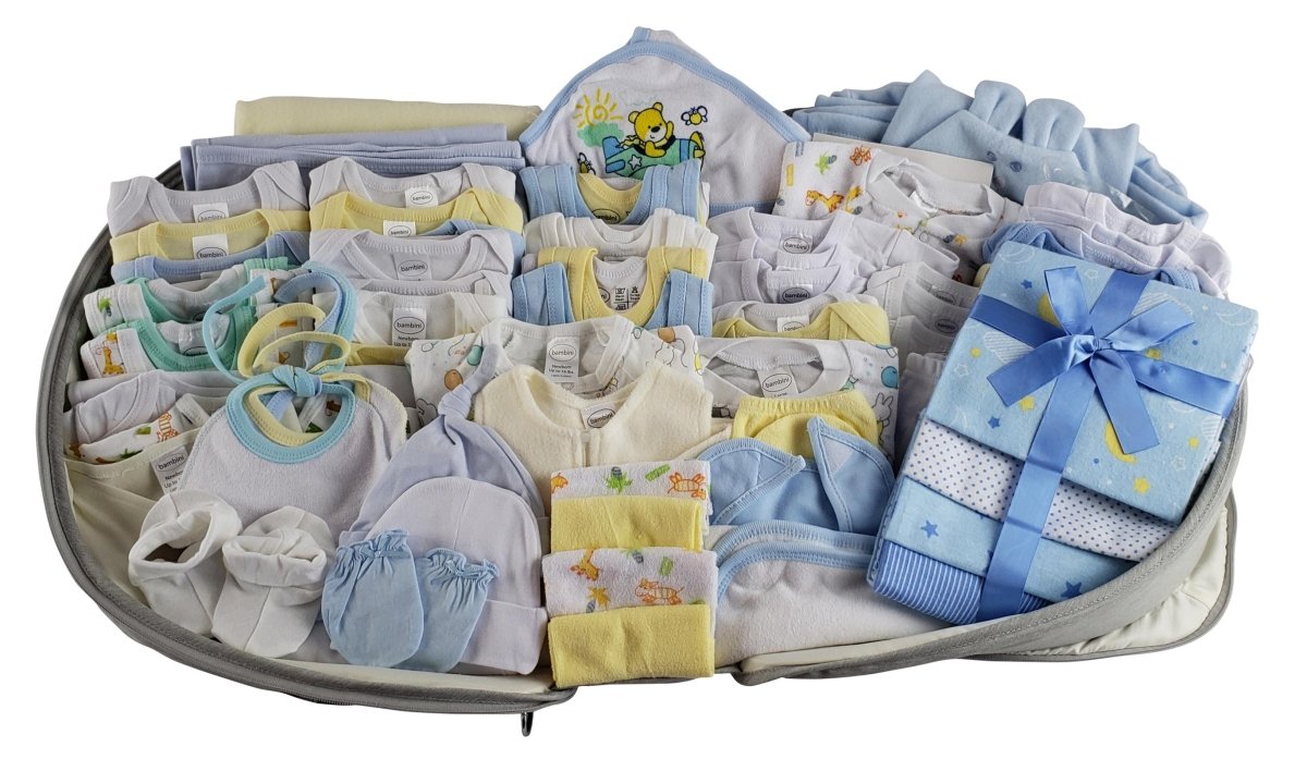 Unisex 80 Pc Baby Clothing Starter Set With Diaper Bag 808-unisex-80-pieces - Kidsplace.store