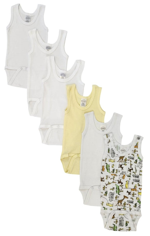 Unisex Baby 6 Pc Onezies And Tank Tops Nc_0497nb - Kidsplace.store