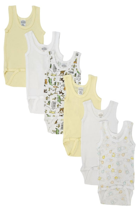 Unisex Baby 6 Pc Onezies And Tank Tops Nc_0501l - Kidsplace.store