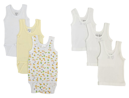 Unisex Baby 6 Pc Onezies And Tank Tops Nc_0503nb - Kidsplace.store