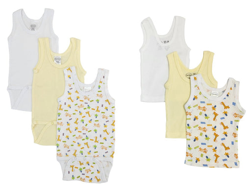 Unisex Baby 6 Pc Onezies And Tank Tops Nc_0506nb - Kidsplace.store