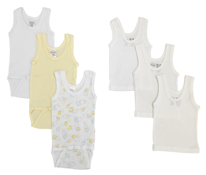 Unisex Baby 6 Pc Onezies And Tank Tops Nc_0513m - Kidsplace.store