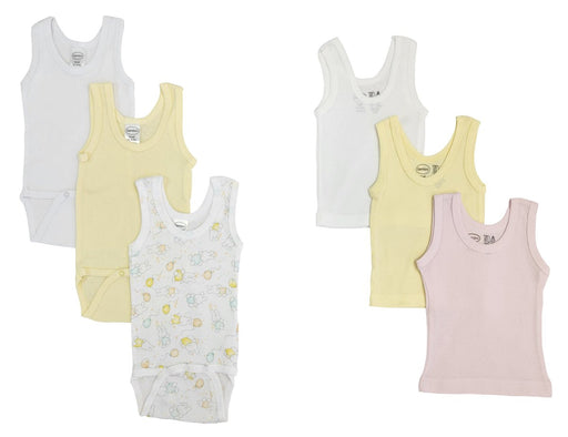 Unisex Baby 6 Pc Onezies And Tank Tops Nc_0515nb - Kidsplace.store