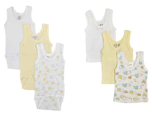 Unisex Baby 6 Pc Onezies And Tank Tops Nc_0516nb - Kidsplace.store