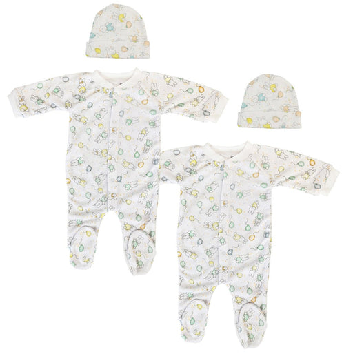 Unisex Closed-toe Sleep & Play With Caps (pack Of 4 ) Nc_0702s - Kidsplace.store
