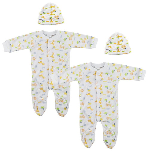 Unisex Closed-toe Sleep & Play With Caps (pack Of 4 ) Nc_0710s - Kidsplace.store