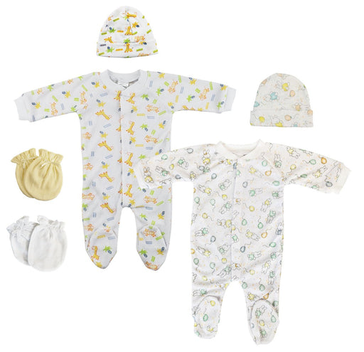 Unisex Closed-toe Sleep & Play With Caps (pack Of 6 ) Nc_0709s - Kidsplace.store