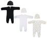Unisex Closed-toe Sleep & Play With Caps (pack Of 6 ) Nc_0713m - Kidsplace.store