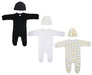 Unisex Closed-toe Sleep & Play With Caps (pack Of 6 ) Nc_0714m - Kidsplace.store
