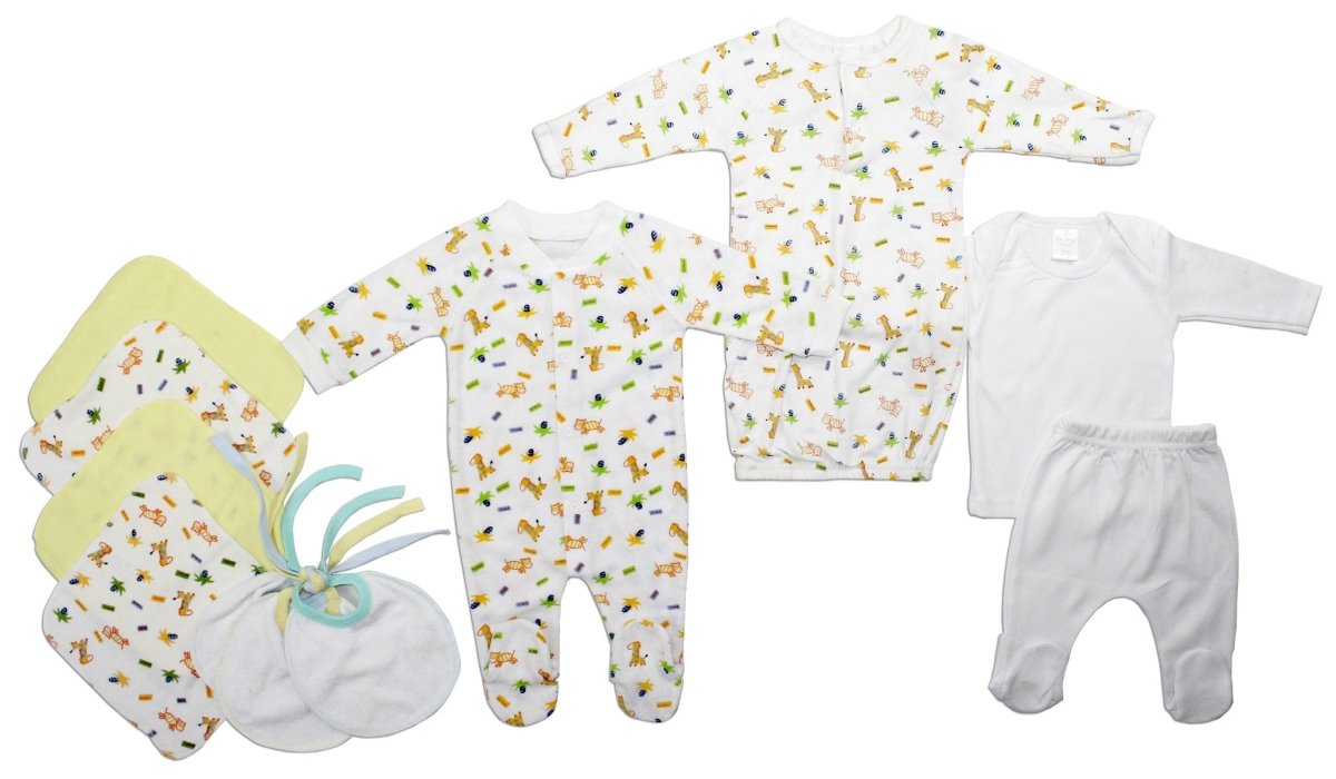 Unisex Newborn Baby 10 Pc Baby Shower Gift Set Ls_0132 - Kidsplace.store