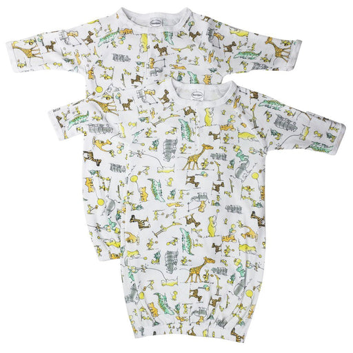 Unisex Newborn Baby 2 Piece Gown Set Nc_0729 - Kidsplace.store