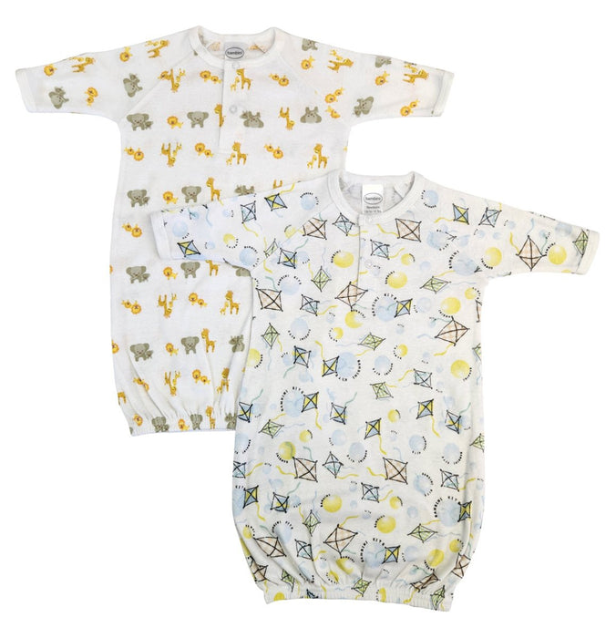 Unisex Newborn Baby 2 Piece Gown Set Nc_0783 - Kidsplace.store