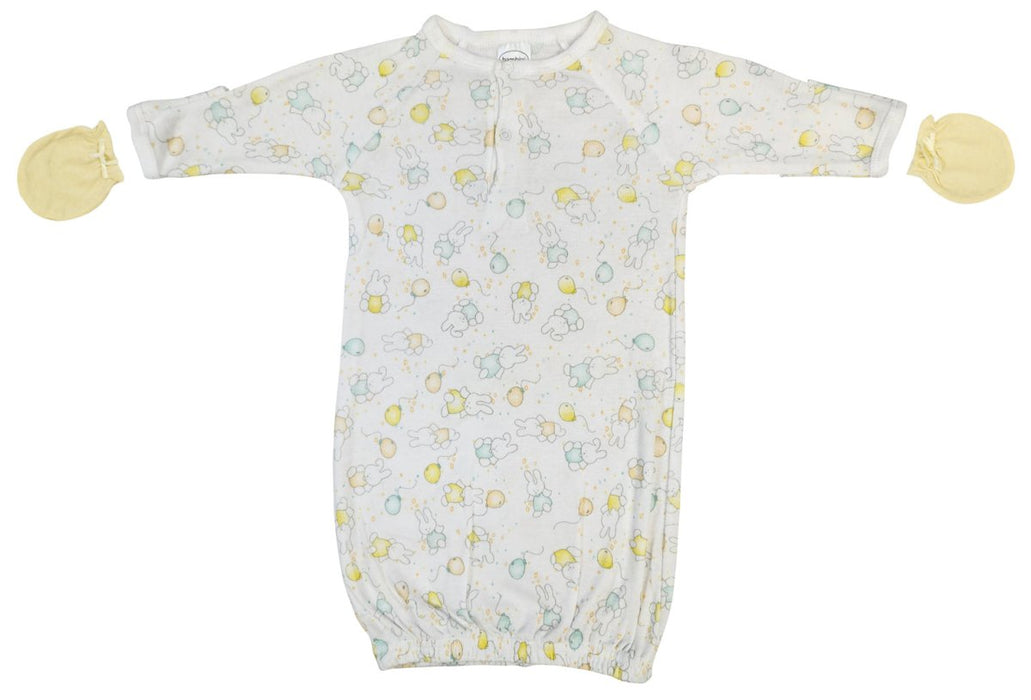 Unisex Newborn Baby 2 Piece Gown Set Nc_0790 - Kidsplace.store